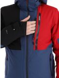 Vignette Icepeak, Fircrest veste de ski hommes Dark Blue noir, rouge 