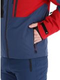 Vignette Icepeak, Fircrest veste de ski hommes Dark Blue noir, rouge 