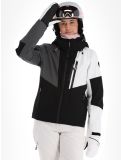 Vignette Icepeak, Fithian veste de ski femmes Black blanc, gris, noir 