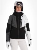 Vignette Icepeak, Fithian veste de ski femmes Black blanc, gris, noir 