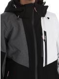 Vignette Icepeak, Fithian veste de ski femmes Black blanc, gris, noir 