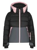 Vignette Icepeak, Laval Jr veste de ski enfants Black noir, rose 