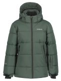 Vignette Icepeak, Louin JR veste de ski enfants Dark Olive vert 