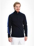 Vignette Kama, Merino sweater 4063 pull hommes Navy bleu 