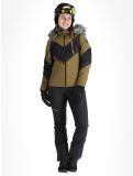 Vignette Kilpi, Lin veste de ski femmes Khaki noir, vert 