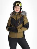 Vignette Kilpi, Lin veste de ski femmes Khaki noir, vert 