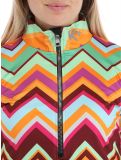 Vignette Kou Sportswear, Chevron pull de ski femmes Colourful multicolore, orange, vert 