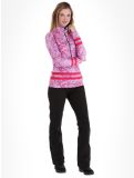 Vignette Kou Sportswear, Geolines pull de ski femmes Purple-Pink rose, violet 