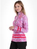 Vignette Kou Sportswear, Geolines pull de ski femmes Purple-Pink rose, violet 