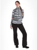 Vignette Kou Sportswear, Stripes pull de ski femmes Black-White blanc, noir 