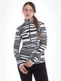 Vignette Kou Sportswear, Stripes pull de ski femmes Black-White blanc, noir 