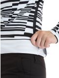 Vignette Kou Sportswear, Stripes pull de ski femmes Black-White blanc, noir 