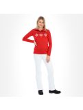 Vignette Luhta, Ernholm pull de ski femmes classic rouge 