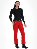 Vignette Luhta, Joentaus C pantalon de ski en softshell modèle court femmes Cranberry rouge 