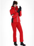 Vignette Luhta, Kaakkurivaara veste de ski femmes Cranberry noir, rouge 