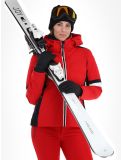 Vignette Luhta, Kaakkurivaara veste de ski femmes Cranberry noir, rouge 