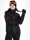 Vignette Maier Sports, Lunada veste de ski femmes Black / Salsa noir, rouge 