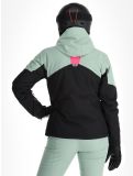 Vignette Maier Sports, Vidra veste de ski femmes Black / Luscious Moss / Pink Flambé noir, rose, vert 