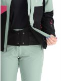 Vignette Maier Sports, Vidra veste de ski femmes Black / Luscious Moss / Pink Flambé noir, rose, vert 