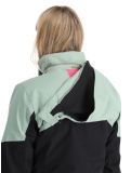 Vignette Maier Sports, Vidra veste de ski femmes Black / Luscious Moss / Pink Flambé noir, rose, vert 