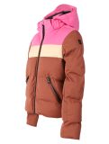 Vignette Brunotti, Niagony veste de ski enfants Mahoganny brun, rose 