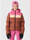 Vignette Brunotti, Niagony veste de ski enfants Mahoganny brun, rose 