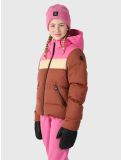 Vignette Brunotti, Niagony veste de ski enfants Mahoganny brun, rose 