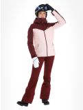 Vignette O'Neill, Aplite veste de ski femmes Windsor Wine Colour Block bordeaux, rose 