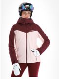 Vignette O'Neill, Aplite veste de ski femmes Windsor Wine Colour Block bordeaux, rose 