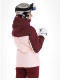 Vignette O'Neill, Aplite veste de ski femmes Windsor Wine Colour Block bordeaux, rose 