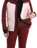 Vignette O'Neill, Aplite veste de ski femmes Windsor Wine Colour Block bordeaux, rose 