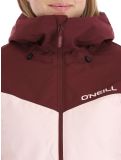 Vignette O'Neill, Aplite veste de ski femmes Windsor Wine Colour Block bordeaux, rose 