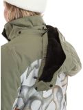 Vignette O'Neill, Carbonite veste de ski femmes Deep Lichen Green Colour Block blanc, orange, vert 