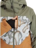 Vignette O'Neill, Carbonite veste de ski femmes Deep Lichen Green Colour Block blanc, orange, vert 