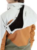 Vignette O'Neill, Carbonite veste de ski femmes London Fog Colour Block blanc, brun, vert 