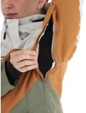 Vignette O'Neill, Carbonite veste de ski femmes London Fog Colour Block blanc, brun, vert 