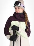 Vignette O'Neill, Carbonite Snow veste de ski femmes Aubergine Colour Block blanc, violet 