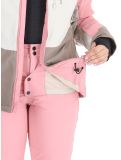 Vignette O'Neill, Carbonite Snow veste de ski femmes Genuine Pink Colour Block blanc, brun, rose 