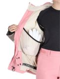 Vignette O'Neill, Carbonite Snow veste de ski femmes Genuine Pink Colour Block blanc, brun, rose 