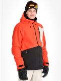 Vignette O'Neill, Hammer Block Snow veste de ski hommes Paprika Flame Colour Block blanc, noir, orange 