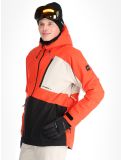 Vignette O'Neill, Hammer Block Snow veste de ski hommes Paprika Flame Colour Block blanc, noir, orange 