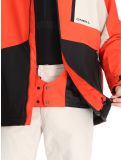 Vignette O'Neill, Hammer Block Snow veste de ski hommes Paprika Flame Colour Block blanc, noir, orange 