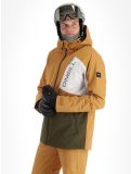 Vignette O'Neill, Jacksaw veste de ski hommes Rich Caramel Colour block brun, orange 