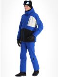 Vignette O'Neill, Jacksaw veste de ski hommes Surf the Web Colour Block bleu, gris 