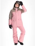 Vignette O'Neill, Utility Hybrid veste de ski femmes Genuine Pink Colour Block blanc, brun, rose 