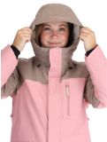 Vignette O'Neill, Utility Hybrid veste de ski femmes Genuine Pink Colour Block blanc, brun, rose 