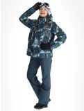 Vignette O'Neill, Z.E.N. Puffer Hybrid veste de ski femmes Blue Triangle Ikat bleu 