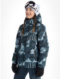 Vignette O'Neill, Z.E.N. Puffer Hybrid veste de ski femmes Blue Triangle Ikat bleu 