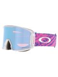 Vignette Oakley, Line Miner L lunettes de ski unisexe Lucas Braathen Signature - Prizm Snow Sapphire Iridium blanc, rose 