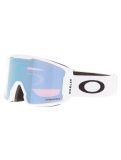 Vignette Oakley, Line Miner M lunettes de ski unisexe Matte White - Prizm Sapphire Iridium blanc 